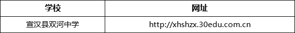 达州市宣汉县双河中学网址是什么？