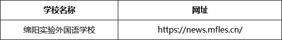 巴中市绵阳实验外国语学校网址是什么？