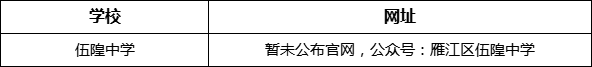 资阳市伍隍中学网址是什么？