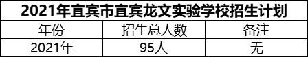 2024年宜宾市宜宾龙文实验学校招生计划是多少？