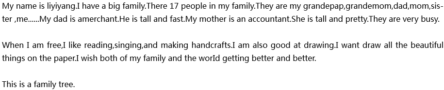 2020年中考英语满分作文参考范文：This is my family