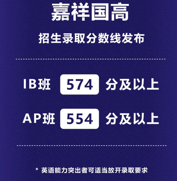 2023年成都市锦江区嘉祥外国语高级中学国际部招生条件是