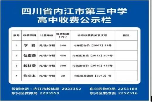 2026年内江市内江第三中学招生简章是什么？