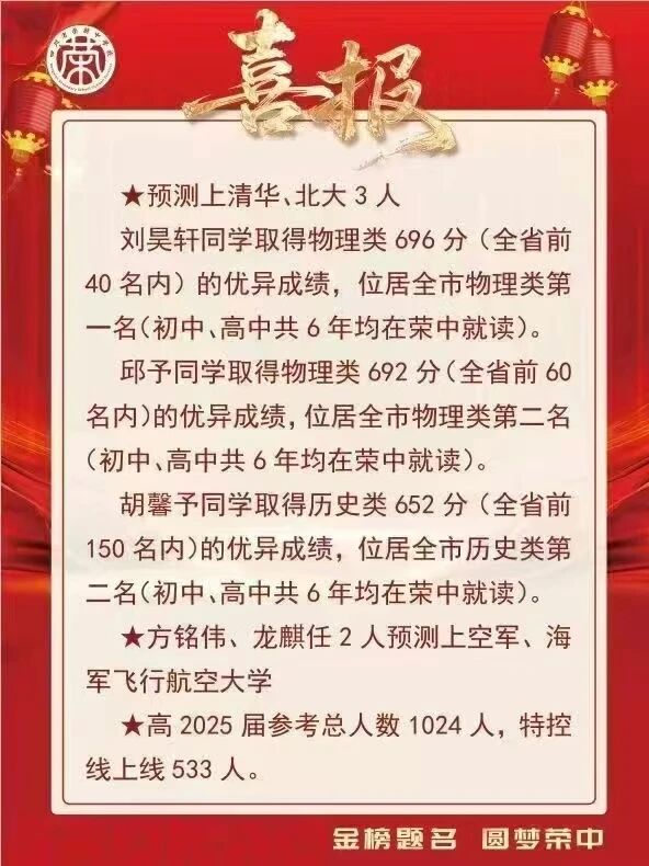2026年自贡市四川省荣县中学校升学率怎么样？