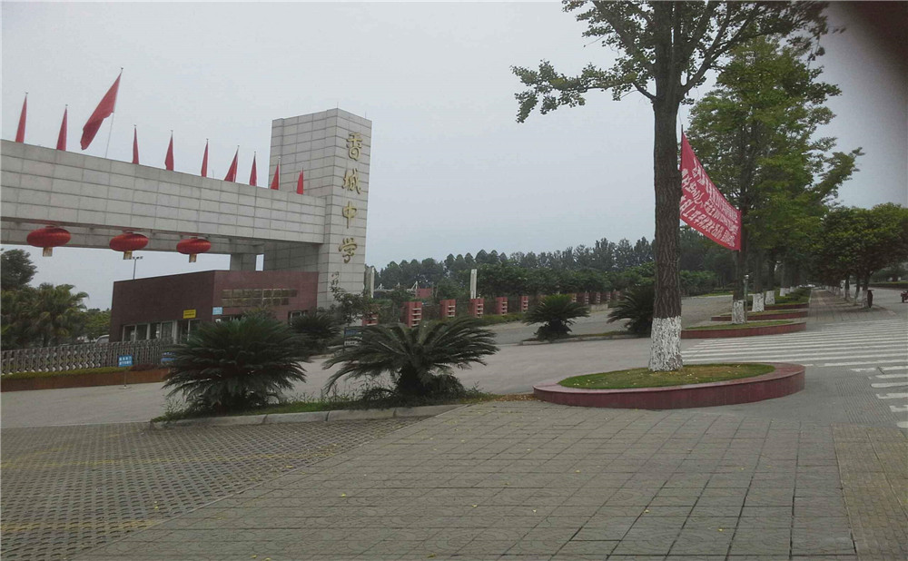 香城中学去年的录取分数是多少？