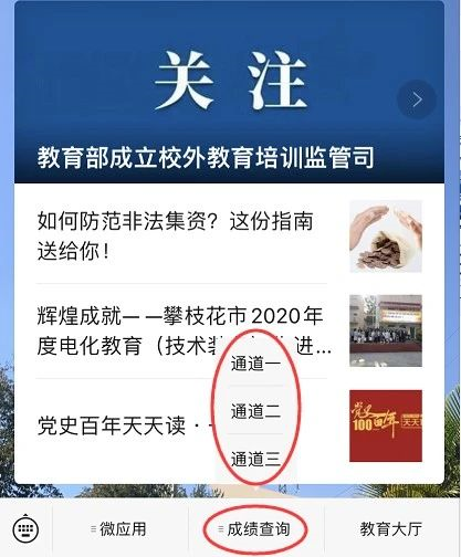2022年攀枝花市会考成绩如何查询？